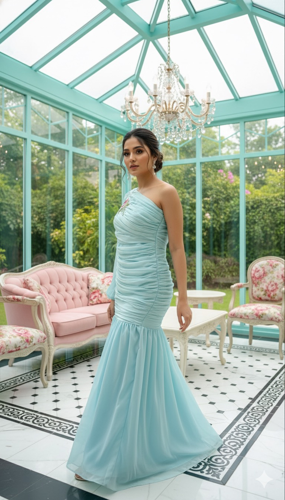 Blue Bell Rose Dress 