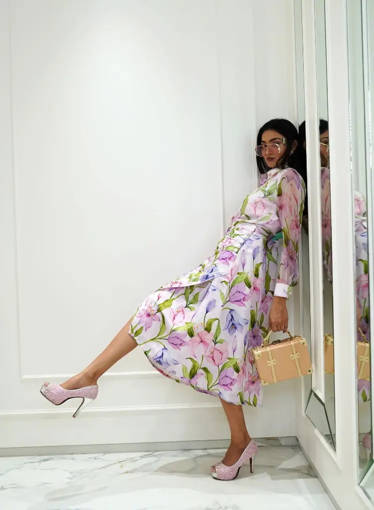 Lilly Draped Shirt Skirt