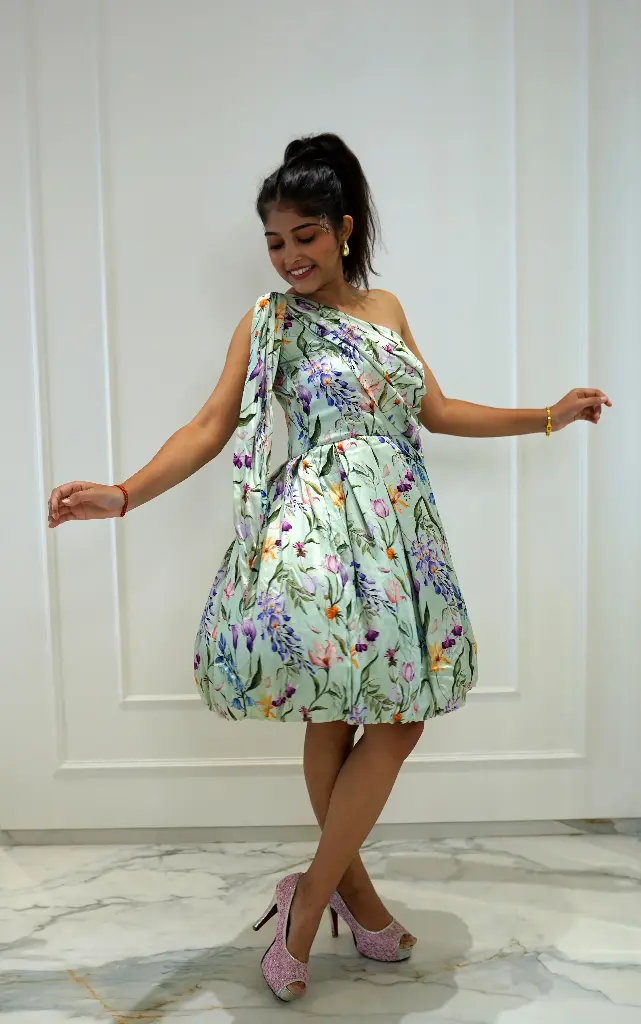 Botanical Knotted Dress