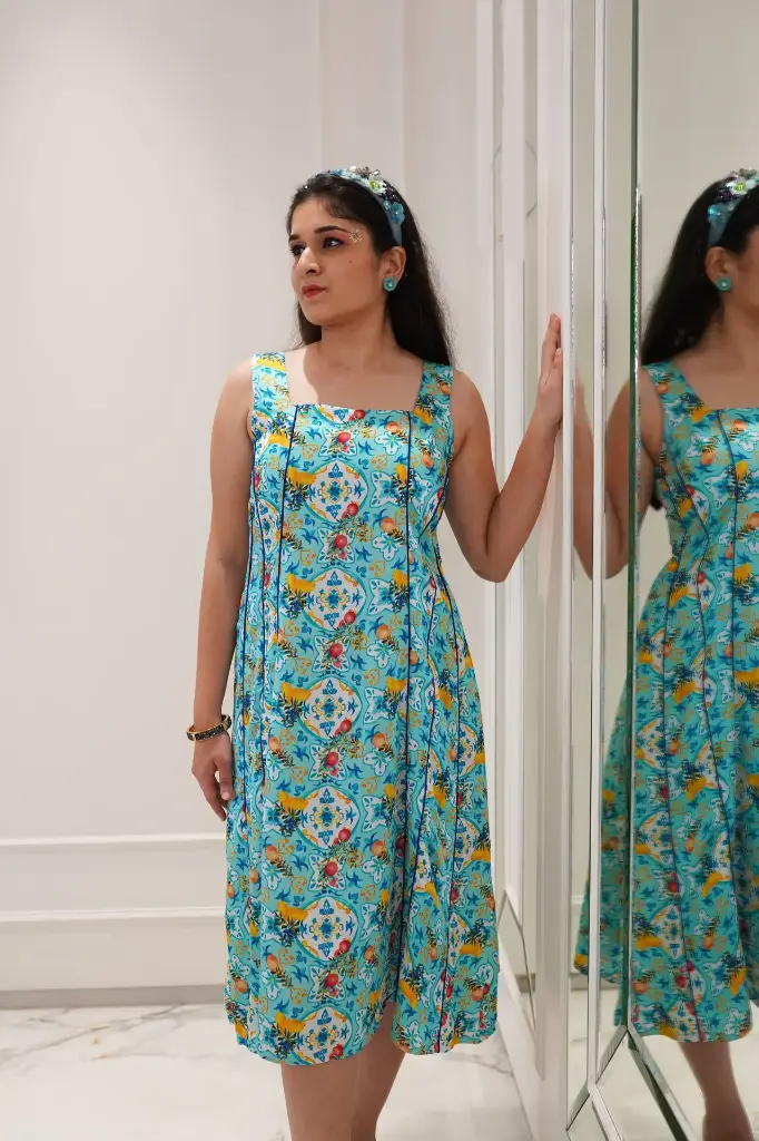 Mediterranean Fit N Flare dress