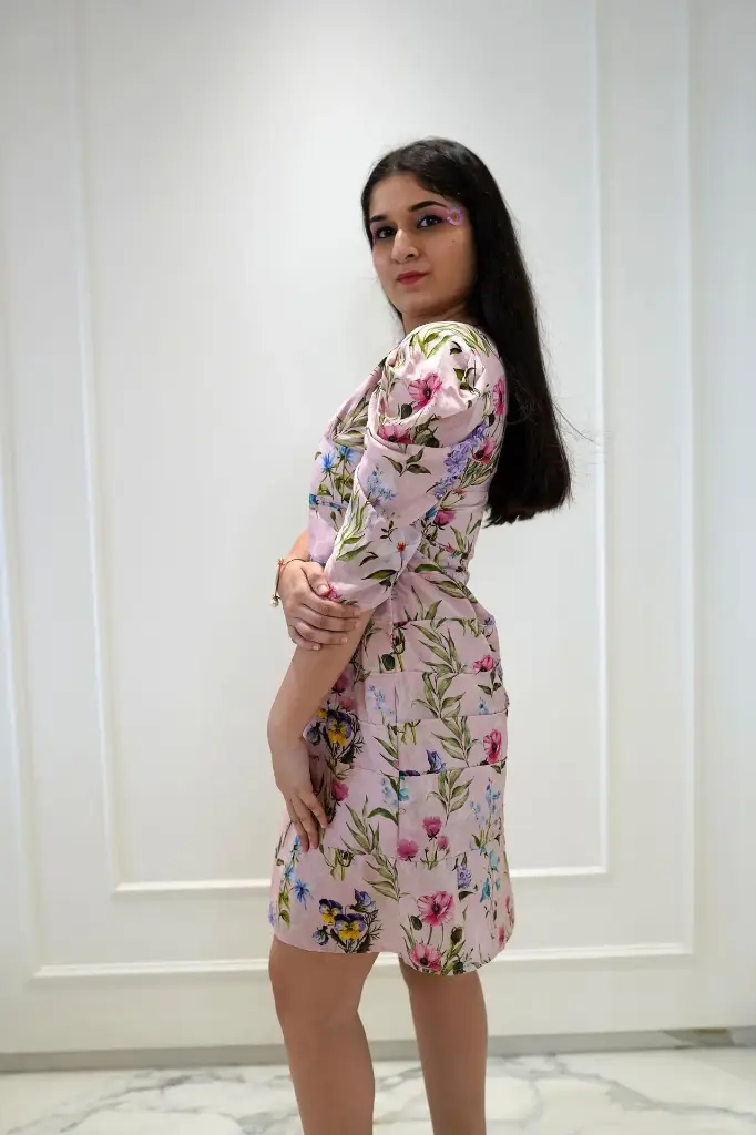 Isolated Bloom Tennis Dress