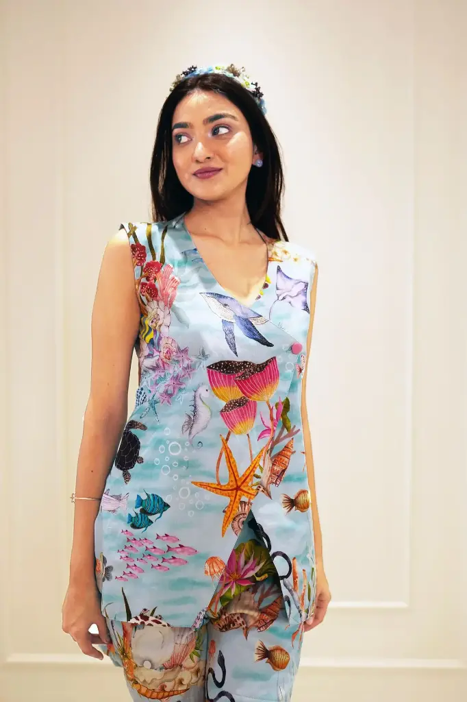 Aqua Knicker-Bocker Set