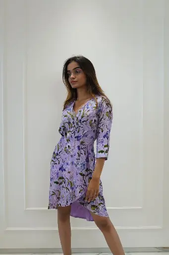 Very Peri Tea Dress