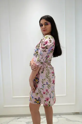 Isolated Bloom Tennis Dress