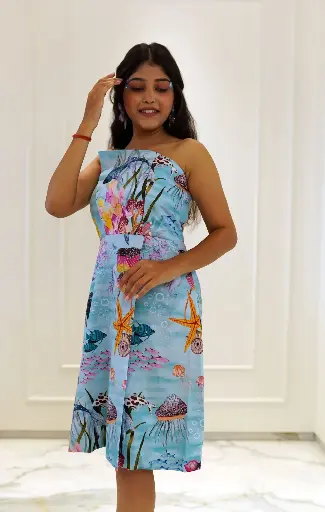 Aqua Sheath Dress